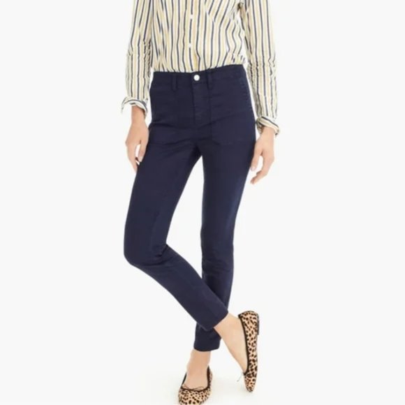 J. Crew Pants - J. Crew Navy Blue H6799 Cargo Toothpick Pants Size 28